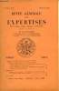 Revue Générale des Expertises. N°22 - 4ème année : Deuxième congrès international d'experts, Bruxelles 15, 16 et 17 oct 1932 (à suivre) .... MINVIELLE ...