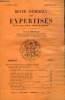 Revue Générale des Expertises. N°25 - 5ème année : Troisième congrès international d'experts, Luxembourg 7, 8 et 9 oct. 1933 (à suivre) .... MINVIELLE ...