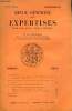 Revue Générale des Expertises. N°35 - 6ème année : Décret du 8 août 1835 concernant l'expertise en matière criminelle et correctionnelle .... ...