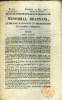 Mémorial Béarnais ou Feuille d'annonces du département des Basses-Pyrénées N°67 + son Supplément du 11 mars 1820. Certification d'Insertion de ...