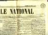 "Journal "" Le National "", du mardi 13 août 1850 : Voyage du Président de la République - Création d'une Ecole d'Appilcation de la médecine militaire ...