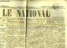 "Journal "" Le National "", du mercredi 4 d&eacute;cembre 1850". CAYLUS Ernest, LOMBARD-MOREL A. & COLLECTIF