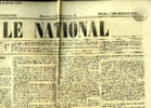"Journal "" Le National "", du jeudi 5 d&eacute;cembre 1850 : Croisade contre la loi du 31 mai". CAYLUS Ernest, LOMBARD-MOREL A. & COLLECTIF