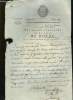 Lettre Originale Manuscrite des Administrateurs du district de Bourg à la Municipalité de St-André.. POLICE GENERALE