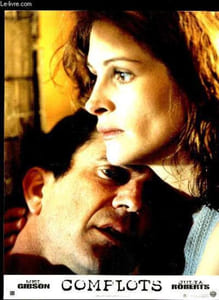 "Jeu de 5 photographies d'exploitation du Film ""Complots"", avec Mel Gibson et Julia Roberts."