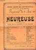 "Programme du Grand Casino de Contrexéville, du 8 août 1904 : "" Heureuse "". Comédie en 3 actes de MM. Maurice Hennequin et Paul Bilhaud.". GRAND ...