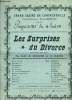 "Programme du Grand Casino de Contrexéville, du 10 Août 1904 : "" Les Surprises du Divorce "". Comédie en 3 actes, de MM. A. Bisson et A. Mars.". ...
