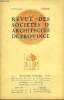 Bulletin Officiel N°11 - 43ème année, de la Revue des Sociétés d'Architectes de Province.. ASSOCIATION PROVINCIALE DES ARCHITECTES FRANCAIS