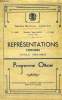 Programme Officiel. Représentations Lyriques (cycle 1942 - 1943) : Lakmé, opéra-comique en 3 actes, de Ph. Gille et Léo Delibes .... THEATRE MUNICIPAL ...