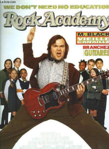 "Affiche d'Exploitation du film "" Rock Academy "" avec Jack Black."