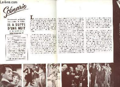 "1 brochure publicitaire du film "" Il a suffi d'une nuit "" avec Dean Martin, Shirley Maclaine, Cliff Robertson, Norma Crane, Jack Weston ..."
