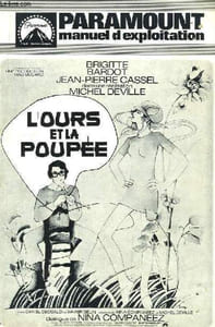 "Manuel d'exploitation du film "" L'ours et la poupée "" de Michel Deville avec Brigitte Bardot, Jean-Pierre Cassel ..."