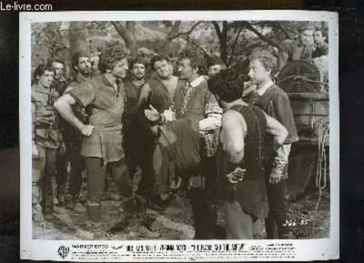 "1 Photographie d'exploitation du film "" The Flame and the Arrow "" avec Burt Lancaster et Virginia Mayo."