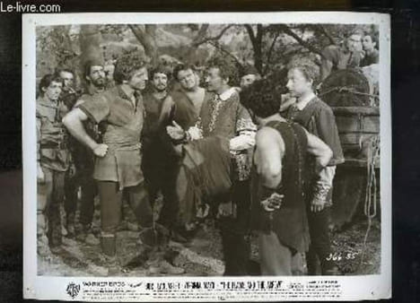 "1 Photographie d'exploitation du film "" The Flame and the Arrow "" avec Burt Lancaster et Virginia Mayo.". WARNER BROS