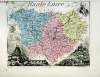 1 carte gravée en couleurs de la Haute-Loire - N°42. VUILLEMIN A., gravé par FILLATREAU