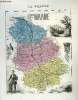 1 carte gravée en couleurs de la Haute-Marne - N°51. VUILLEMIN A., gravé par VILLEREY - ISIDORE