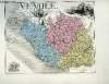 1 carte gravée en couleurs de la Vendée - N°82. VUILLEMIN A., gravé par MES - ISIDORE