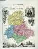 1 carte gravée en couleurs de la Haute-Vienne - N°84. VUILLEMIN A.