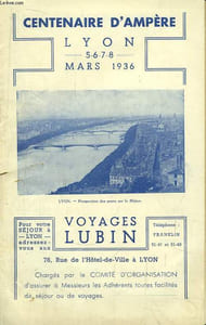 Brochure du Centenaire d'Ampère, Lyon, les 5, 6, 7 et 8 mars 1936