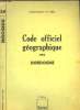 Code officiel géographique. 1982 - Dordogne. Nomenclatures et codes.. COLLECTIF