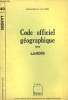 Code officiel géographique. 1982 - Landes. Nomenclatures et codes.. COLLECTIF