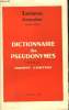 Lectures françaises, numéro spécial : Dictionnaire des Pseudonymes.. COSTON Henry