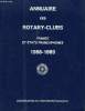 Annuaire des Rotary-Clubs. 1988 - 1989. France et Etats Francophones. Des 164e au 177e et 901e Districts du Rotary International.. ROTARY-CLUB