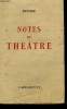 Notes de Théâtre 1940 - 1950. DUSSANE