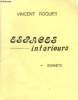 Espaces intérieurs. Sonnets.. ROQUES Vincent