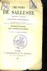 Oeuvres de Salluste. Précédées de la vie de Salluste par le Président de Brosses et suivie d'un index géographique.. SALLUSTE, traduit par PESSONNEAUX ...