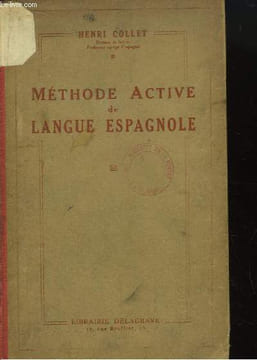 Méthode Active de Langue Espagnole.. COLLET Herni