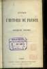 Oeuvres de Augustin Thierry. TOME I : Lettres sur l'Histoire de France.. THIERRY Augustin.