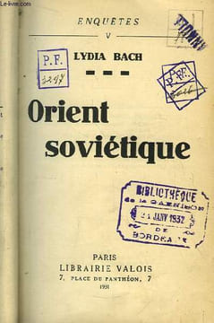 Orient Soviétique.. BACH Lydia