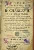 Copie du Testament Clos fait par sa Majesté Catholique D. Charles II Roy d'Espagne, le deuxième Jour d'Octobre de l'An 1700.. CHARLES II, ROY ...