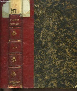 L'Année Politique 1874. 1ère Année.
