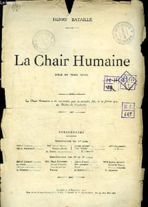 La Chair Humaine. Pièce en 3actes.