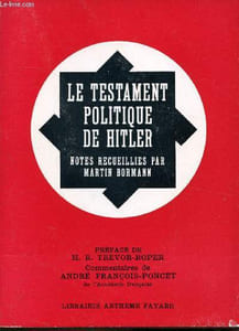 Le testament politique de Hitler