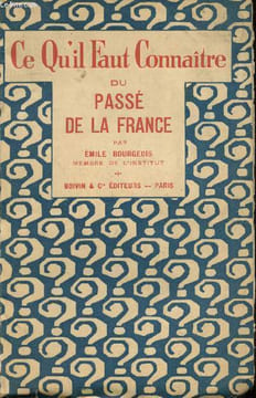 Ce qu'il faut connaître. Bourgeois Emile