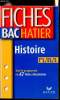 Fiches BAC Hatier - Histoire TLE / ES/S. Brisson elisabeth et SMITS Florence