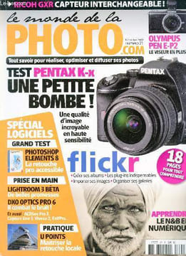 Le monde de la photo n° 21- Décembre 2009 - Dossier: Flickr - Les secrets de la photographie infrarouge. Collectif