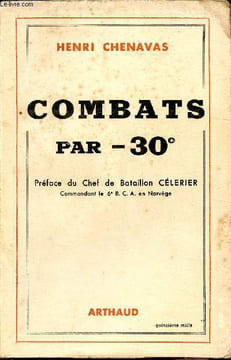 Combats par - 30°. Chenavas Henri