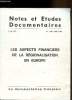 Notes et Etudes documentaires - 9 mai 1974 - n° 4088 -4089 -4090. Collectif