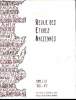 Revue des Etudes Anciennes - Tome 113 - 2011 - n°2. CNRS EDITIONS