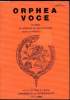 Orphea Voce - Juin 1980 - Cahiers du groupe de recherches sur la poésie Latine.. U.E.R Letres et Arts - Bordeaux III
