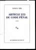 Article 353 du code pénal -. Tanguy Viel