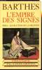 "L'empire des signes - Collection ""champs n°83""". Barthes Roland