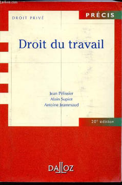 Droit privé - Précis de droit du travail -. Pélissier Jean - Supiot Alain -Jeammaud Antoine