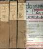 Les dossiers de l'Action populaire - 3 Volumes - Année 1937 - De Janvier à Octobre du N°377 au numéro 392.. Collectif