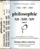 Revue Philosophie XII - XIII - XIV - Tomes I, II, III e IV - La pensée ibérique dans son histoire et dans son actualité. Université de Toulouse Le ...