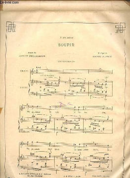 Partition A.R. 5750 L. & Cie - Soupir -. Duparc Henri - Bordes Charles - Sully Prudhomme
